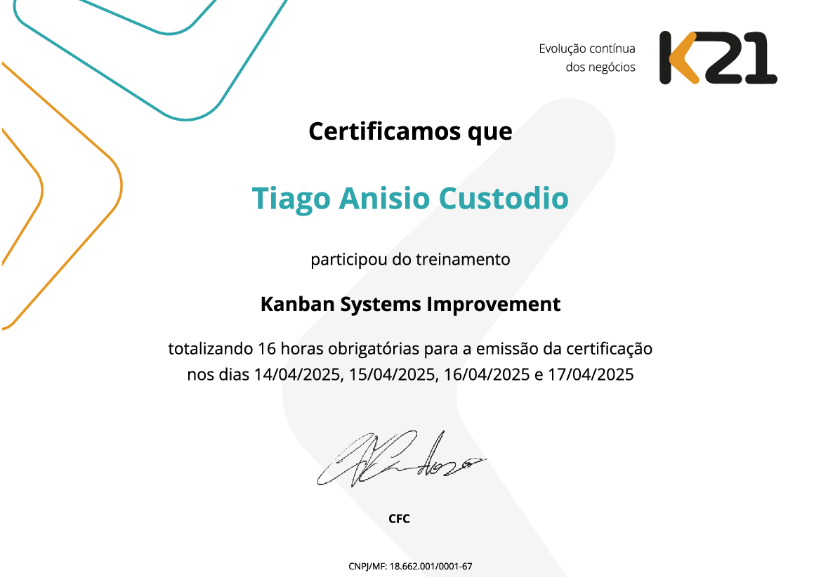 Certificado K21